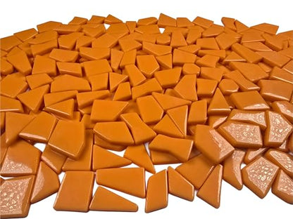 Irregular Glass Mosaic Tiles Bulk 500g Glossy and Iridescent Mosaic Glass Tiles for DIY Projects and Arts and Crafts Solid Colors and Mixes (263 Count)
