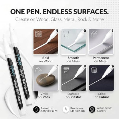 White Paint Pen (8 Count)