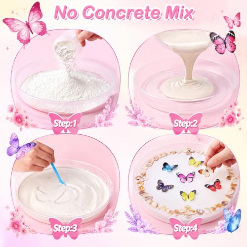 12 Kit DIY Stepping Stone Mold 10 Inch for Garden (12 Count)