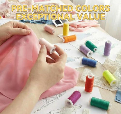 100 Color All Purpose Sewing Thread Assortment (100 Count)
