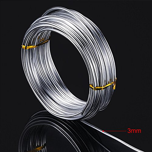 1 Roll Aluminum Wire for DIY Jewelry Making (32.8 Foot)