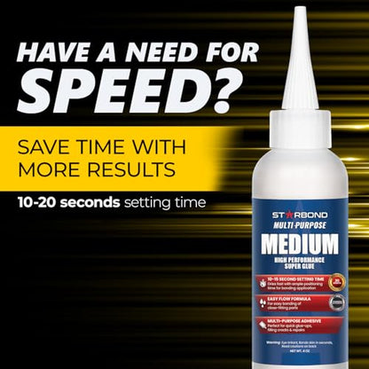 4 oz. Medium CA Glue (4 Ounce)