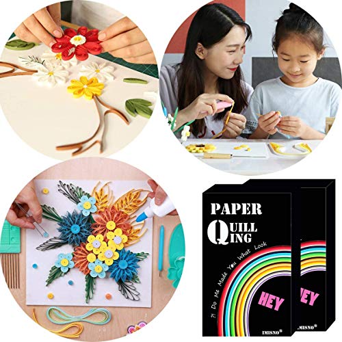 Paper Quilling Strips with 26 Colors 2080 Strips Quilling Tools and Supplies (2080 Count)
