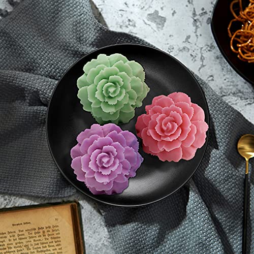 3D Carnation Candle Mold Flower Silicone Mold for Soap