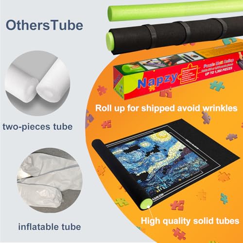 Puzzle Mat Roll Up to 1500 Portable Board Storage for Adults Kids (1500 Count)