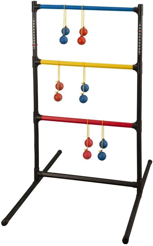 Champion Sports Outdoor Ladder Ball Game: Backyard Party, Camping & Beach Games Ladder Golf Set for Adults and Kids with Bolas Balls and Carrying Case , 39"H X 22"W With 33" Deep Base Set