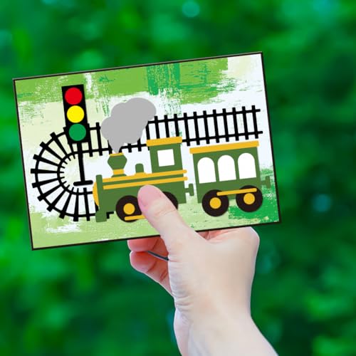 Train Pickup Cutting Dies for DIY Scrapbooking Railway Tracks Metal Die Cuts Pumpkin and Christmas Tree Cut Dies for Halloween Thanksgivng Day Christmas Card Making Embossing Craft Decor (17 Count)