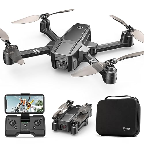 HS440 Foldable FPV Drone with 1080P WiFi Camera for Adult Beginners and Kids; Voice Gesture Control RC Quadcopter with Modular Battery for long flight time
