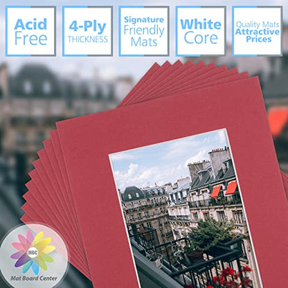 Mat Board Center 10 Pack 8x10 Photo Mats for 5x7 Picture