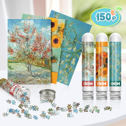 150 Mini Jigsaw Puzzles for Adults & Kids (3 Count)