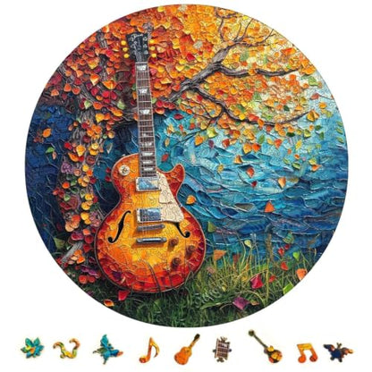 Wooden Guitar Puzzles for Adults 500 Pieces (500 Count)