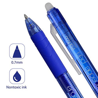 Retractable Erasable Gel Pens Clicker (6 Count)
