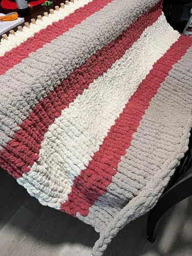 96“ Chunky Blankets Loom Knitting Looms Long Installation Free and Adjustable Foldable Portable Extra Loom Large 38
