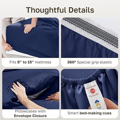 100% Organic Cotton Bed Sheets Queen Size