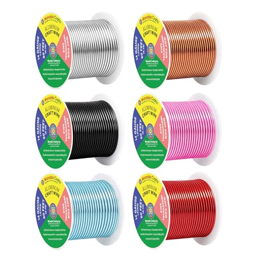14 GA Red Copper Black Assorted Anodized Aluminum Craft Wire (333 Foot)