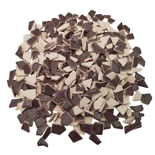 1.1LB Irregular Ceramics Mosaic Tiles (350 Count)