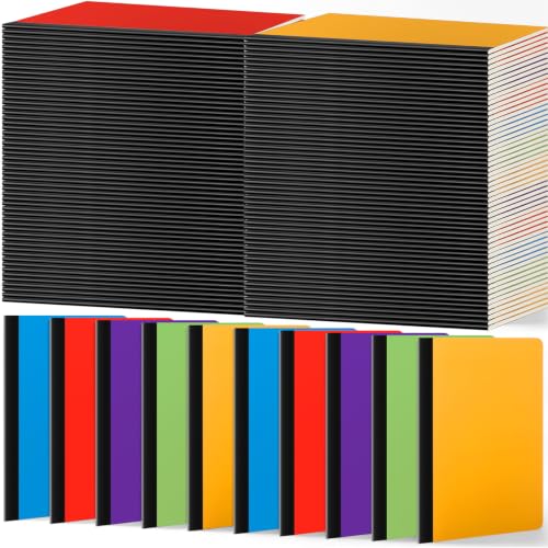 100 Pack A5 Composition Notebooks 5"x8" Wide Ruled Notebook (100 Count)