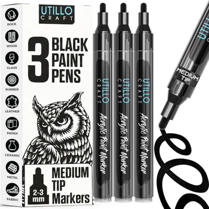 Black Paint Pen (3 Count)