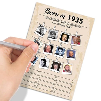 1930s themed Birthday Party Game Cards (31 Count)