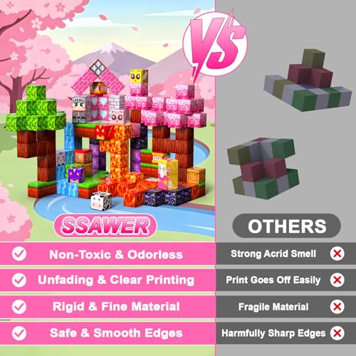 100PCS Magnetic Blocks for Girls (100 Count)