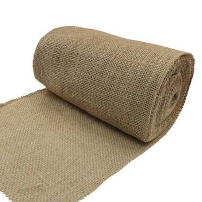 8" Wide Natural Burlap Fabric Roll