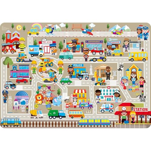 City Felt Board for Kids 3 (61 Count)