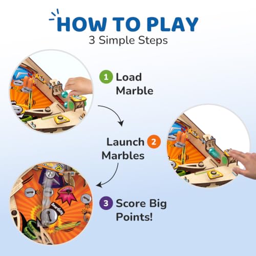 DIY Pinball Machine STEM Toy for Kids Ages 8 9 10 11 12 13 14
