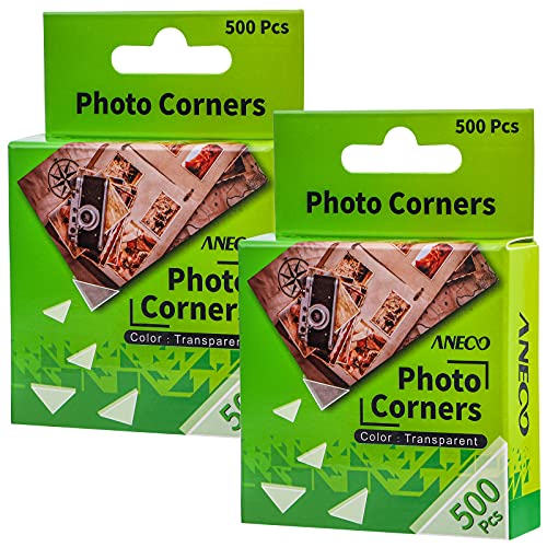 2 Pack Transparent Photo Corners Clear Picture Mounting Corner Stickers for DIY Album