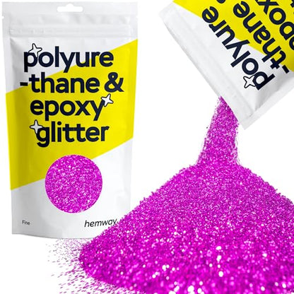 Resin Glitter Fuchsia Pink 100g Fine Polyurethane & Epoxy Glitter (3.5274 Ounce)