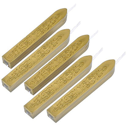 5Pcs Lapis Lazuli Sealing Wax Sticks with Wicks for Wax Seal Stamp (5 Count)