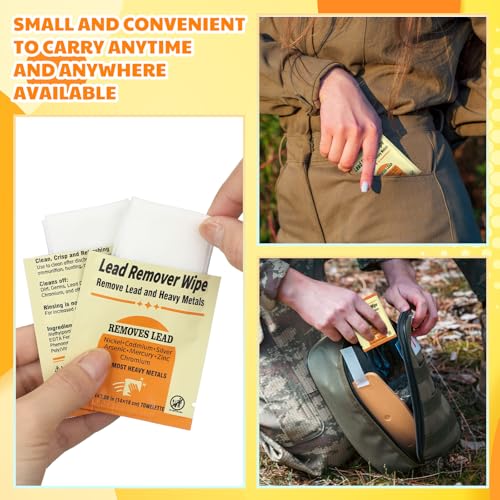 100 Pack Lead Remover Wipes for Shooting Hand Surface (100 Count)