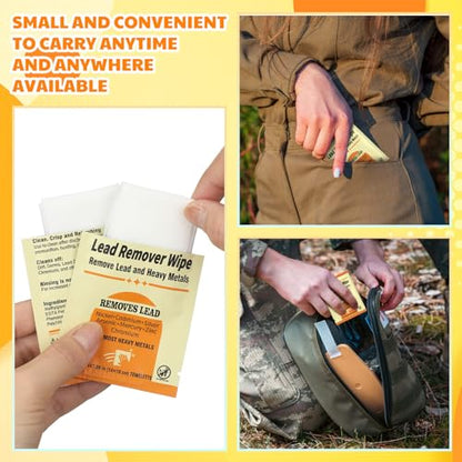 100 Pack Lead Remover Wipes for Shooting Hand Surface (100 Count)