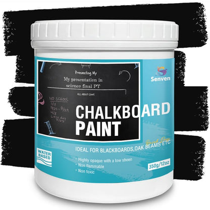 Chalkboard Paint Black Chalk Board Paint for Wood (12 Fl Oz)
