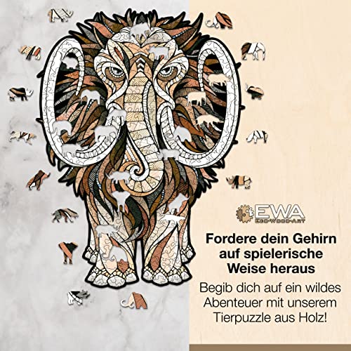 Lion M Colorful Wooden Jigsaw Puzzle