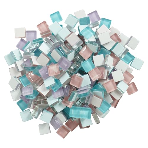 Square Sea Glass Mosaic Tiles for Adults Crafts Supplies