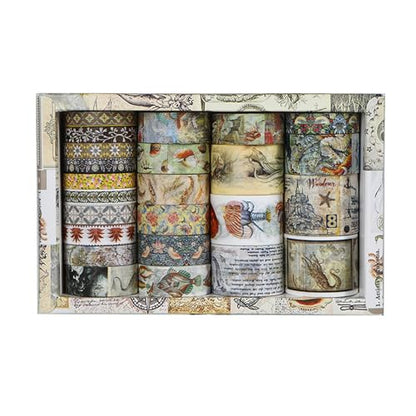 Vintage Washi Tape Set (24 Count)
