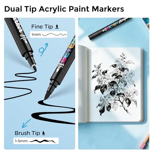 2 Black Paint Markers for Glass (10 Count)