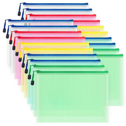 20pcs Mesh Zipper Pouch Bags (20 Count)