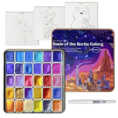 Mini Shifting Metallic Watercolor Paint Set 30 Color