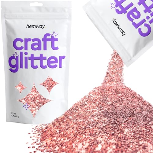 Craft Glitter Light Rose Gold 100g Extra Chunky Glitter (3.5 Ounce)