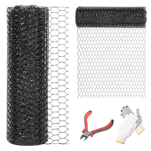 12'' x 50' Black Chicken Wire Fencing (50 Foot)