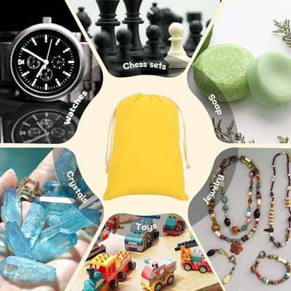 50Pcs Small Drawstring Gift Bags (465 Gram)