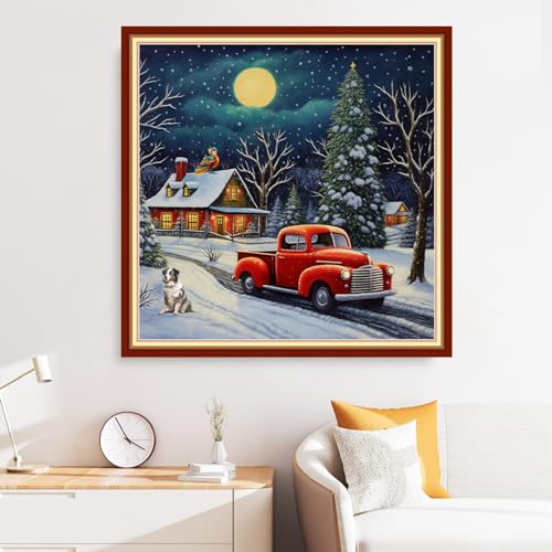 Cross Stitch Stamped Full Embroidery Kits DIY 11CT Cotton Thread Printed DIY Needlepoint Kits Craft Needlework Set Cross