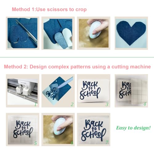 Iron On Fabric Patches for Clothing (20 Count)