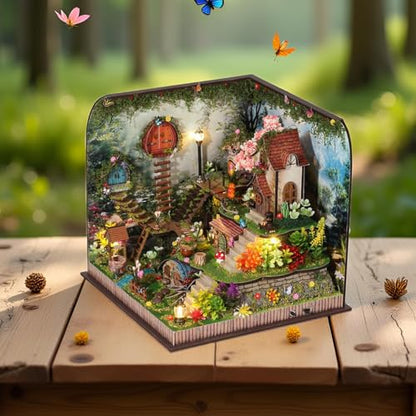 DIY Miniature House Kit with Furniture Plus Dust Proof & Music Movement