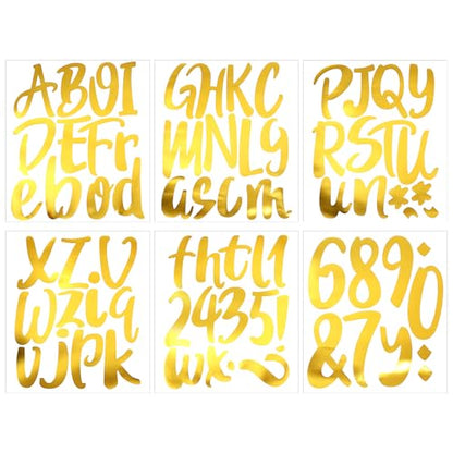 576 Pcs Vinyl Letter Stickers 3 Inch (8 Count)