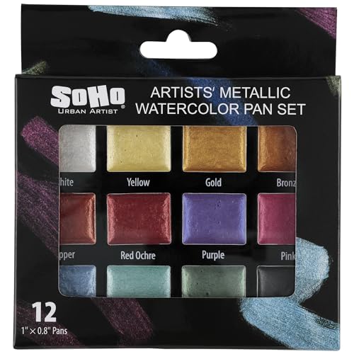Metallic Watercolors Set w (4 Ounce)