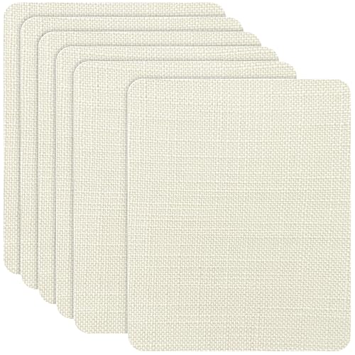 Coarse Linen Repair Patches (6 Count)