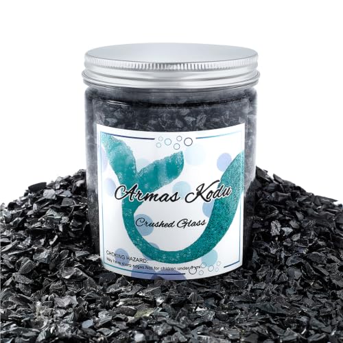 Black Crushed Glass for Resin Art & Crafts