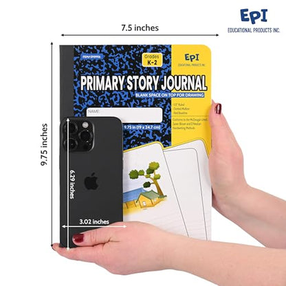 48 Pack EPI Primary Ruled Composition Notebook Black (48 Count)
